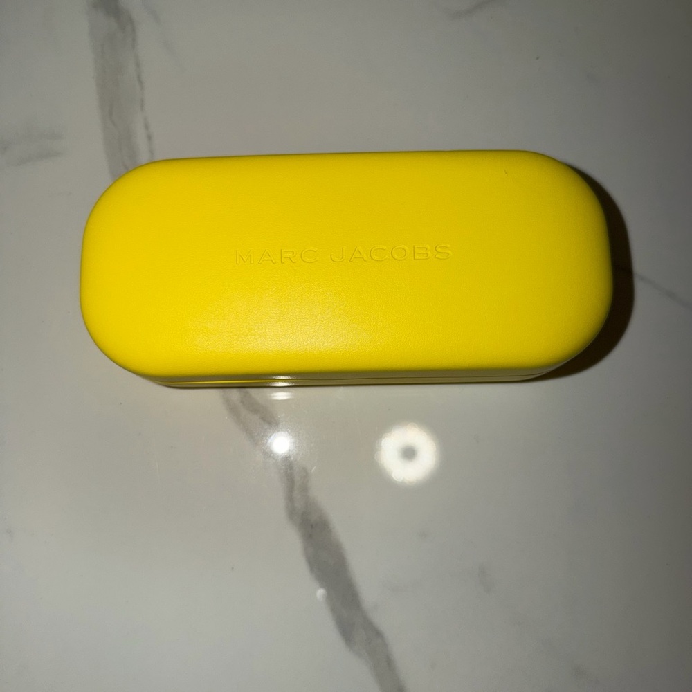 Marc Jacobs Vibrant Yellow Eyewear Case